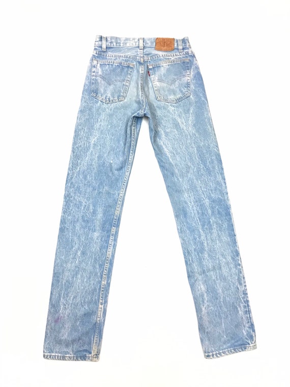 80’s Levis W26.5 L33 701 USA Faded Light Student … - image 3