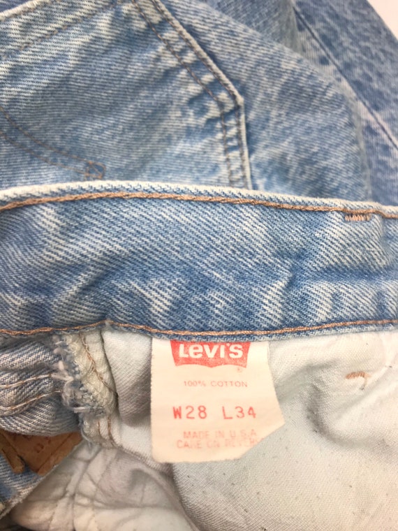 80’s Levis W26.5 L33 701 USA Faded Light Student … - image 7