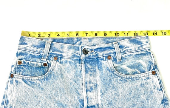 Levis W27 L28 USA 701 Faded Light Student Fit 501 - image 8
