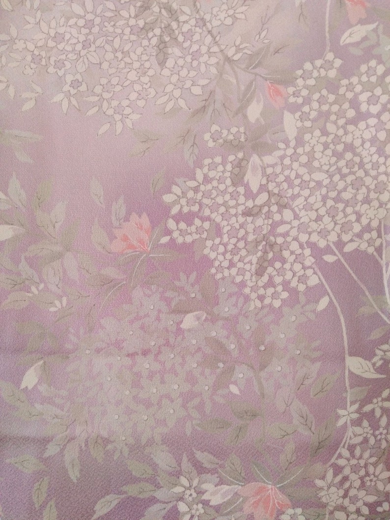 Floral Purple Kimono Authentic Japanese Silk Kimono Dress - Etsy