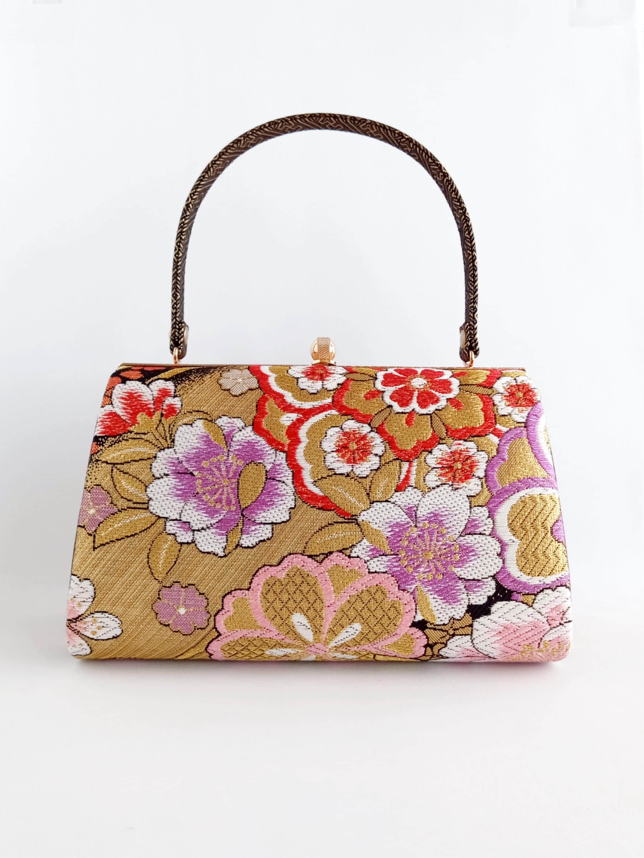 Handmade Kimono Obi Bag – Golden Autumn Handmade Kimono Obi Bag – Golden Autumn AUTUMN KIMONO BAG