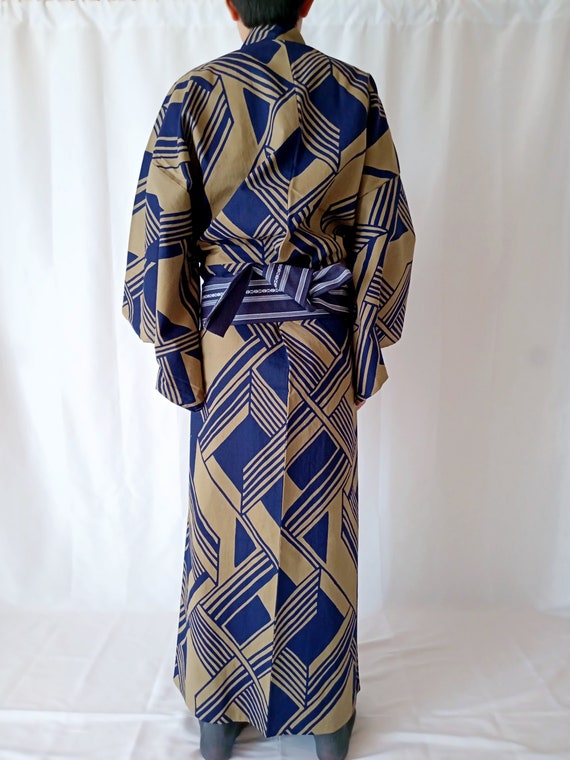 Men's Yukata Kimono Size XXL, Cotton Summer Kimon… - image 3