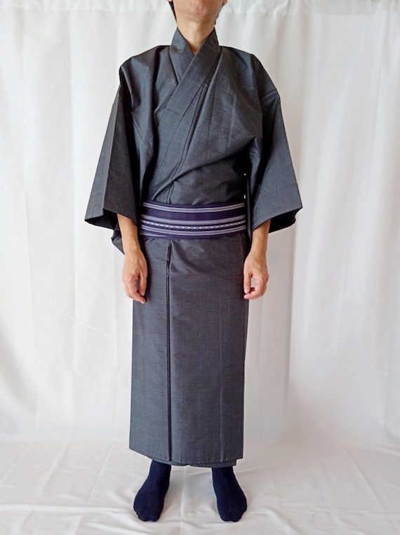 Japanese men's kimono robe hot sale