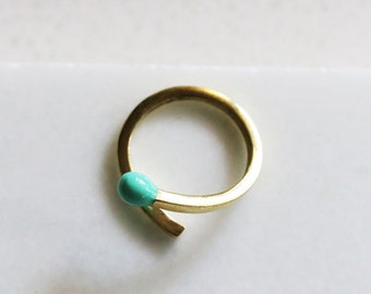 Green Match Ring / Linen Jewelry / Fun Jewelry / Everyday Jewelry / Fashion Rings / Rings