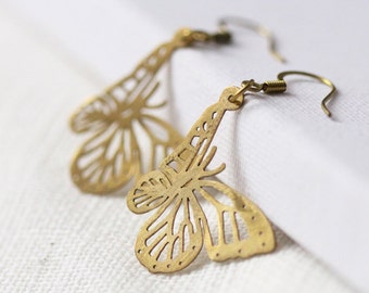 Beautiful Butterfly Earrings - Handmade Jewelry Original made and design by linen jewelry