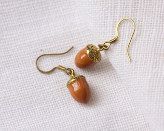 Acorn earrings. Original made and design by Linen jewelry