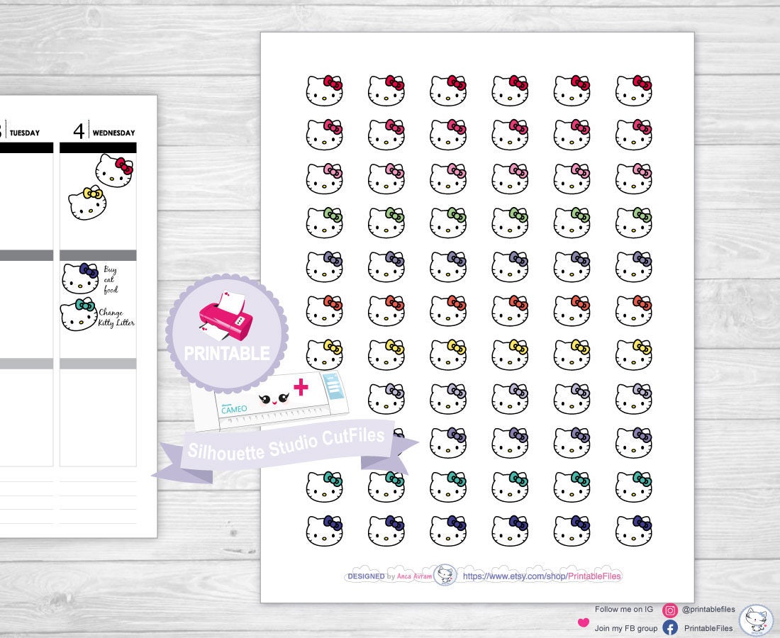 hello kitty stickers hello kitty planner stickers kawaii erin etsy