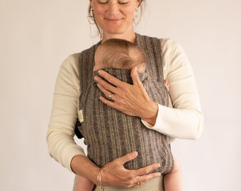 Tweed Unisex Stilvolle Winter MEZAYA Baby Trage (Multi Erdige Farben Handgewebte authentische Harris Tweed Wolle)