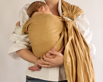 British Made Linen Baby Carrier - Slings to Support Newborn to Toddler, Adjustable Size, Safety Tested