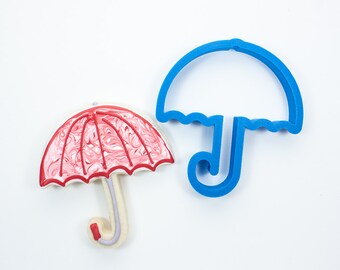 Cookie Pattern Print Automatic Foldable Umbrella