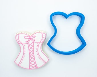 Corset Lingerie Cookie Cutter Pastry Fondant Dough Biscuit