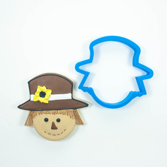 Scarecrow Cookie Cutter | Fall, Thanksgiving, Halloween, Autumn, Scarecrow Head Il_570xn