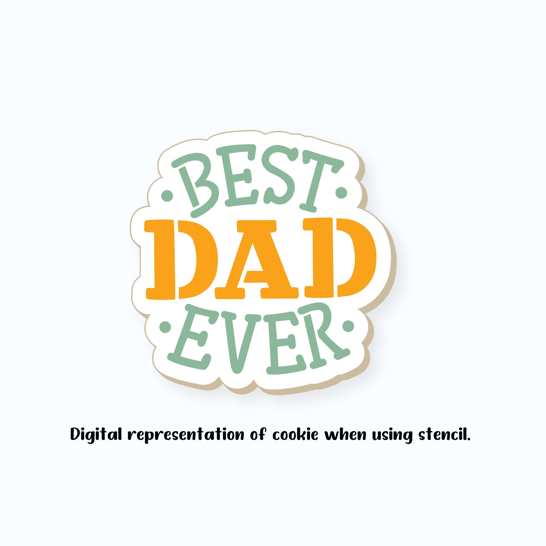 Father's Day Stencil Best Dad Ever Stencil Cookie - Etsy Canada