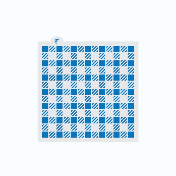 Buffalo Check Stencil | Buffalo Check Cookie Stencil | Plaid Stencil | Plaid Cookie Stencil | Background Cookie Stencil | FrostedCo Il_570xn