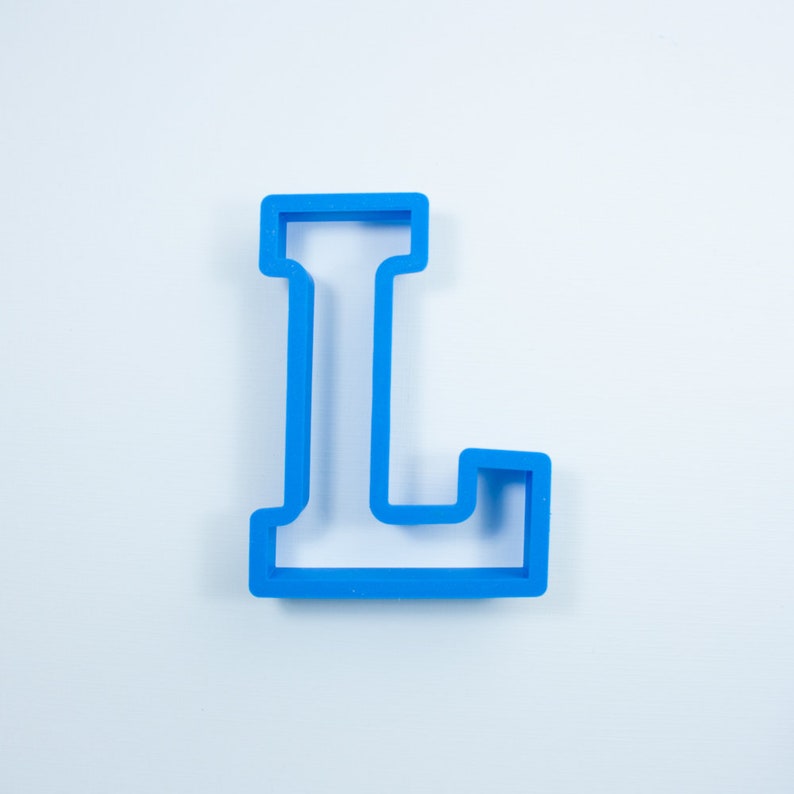 Block Letter L Cookie Cutter Alphabet Cookie Cutters | Etsy