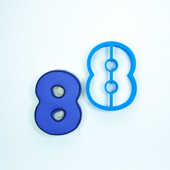 Chubby Number 8 Cookie Cutter | Eight Cookie Cutter | Number Cookie Cutters | Birthday Cookie Cutters | Unique Cookie Cutters Il_570xn