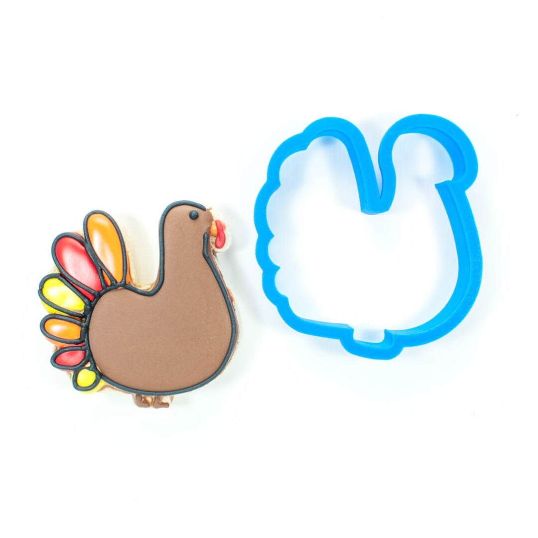 Turkey Cookie Cutter Thanksgiving Fall Autumn Thankful Etsy