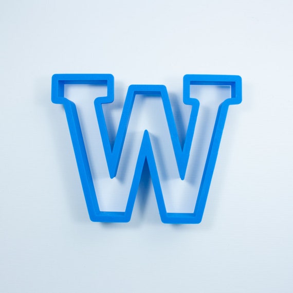 Block Letter W Cookie Cutter | Alphabet Cookie Cutters | Letter Cookie Cutters | ABC Cookie Cutters | Block Letters Alphabet Cookie Cutters Il_570xn