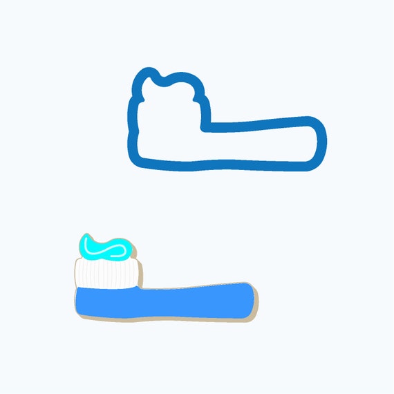 Toothbrush Cookie Cutter | Dental Cookie Cutter | Dentist Cookie Cutter Il_570xn