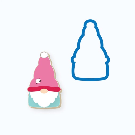Gnome Cookie Cutter | Gnome with Tall Hat | Cute Gnome | Valentine, St. Patricks, Easter, Christmas