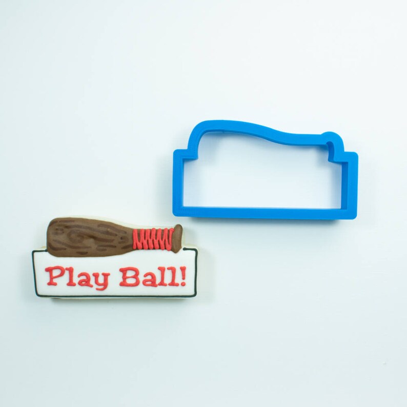 Baseball Bat Plaque Cookie Cutter Baseball Cookie Cutter Etsy