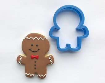 Gingerbread Man Cookie Cutter | Chubby Gingerbread Man, Gingerbread Boy, Christmas, Winter