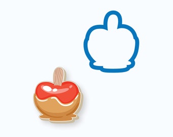 Caramel Apple Cookie Cutter | Apple Cookie Cutter, Halloween Cookie Cutters, Fall, Autumn, Thanksgiving