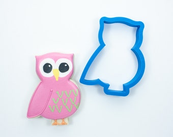 Owl Cookie Cutter | Baby Shower, Valentines, Animal, Birthday, Celebration, Cute, Chubby, Mini, Fondant, Polymer Clay, Jewelry, Pottery