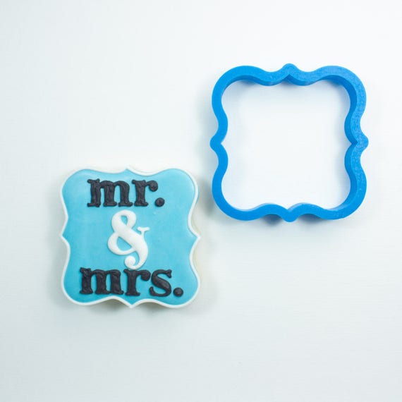 Fancy Square Plaque Cookie Cutter Il_570xn