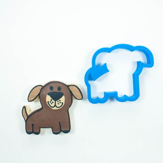 Whimsy Dog Cookie Cutter Dog Cookie Cutter Doggie Cookie Cutter Dog Treat Cookie Cutters