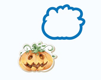 Pumpkin Cookie Cutter | Oval Pumpkin | Fall | Halloween | Thanksgiving | Floral Pumpkin