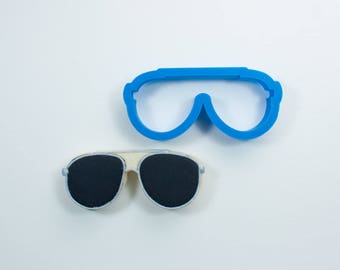 Aviator Sunglasses Cookie Cutter | Glasses Cookie Cutter | Mini Sunglasses Cookie Cutter | Beach Cookie Cutters | Unique Cookie Cutters