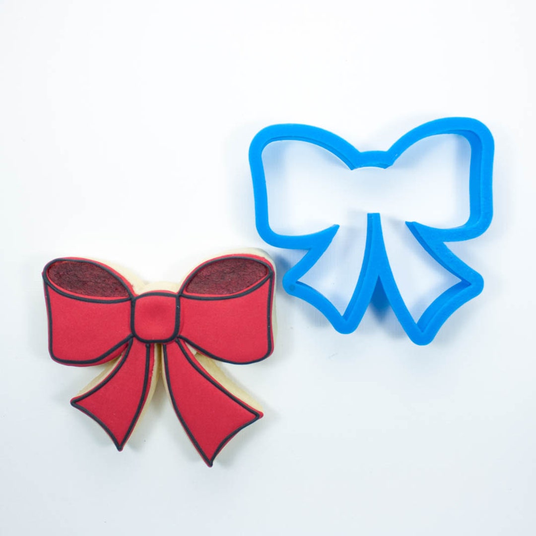 Bow Cookie Cutter Satin Bow Hair Bow Christmas Etsy