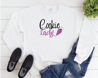 Cookier Sweatshirt | Cookie Lady | Hoodie, Baker, Gift, Swag, Cookie, Frosted, Icing, Piping Bag, Cute, Baking