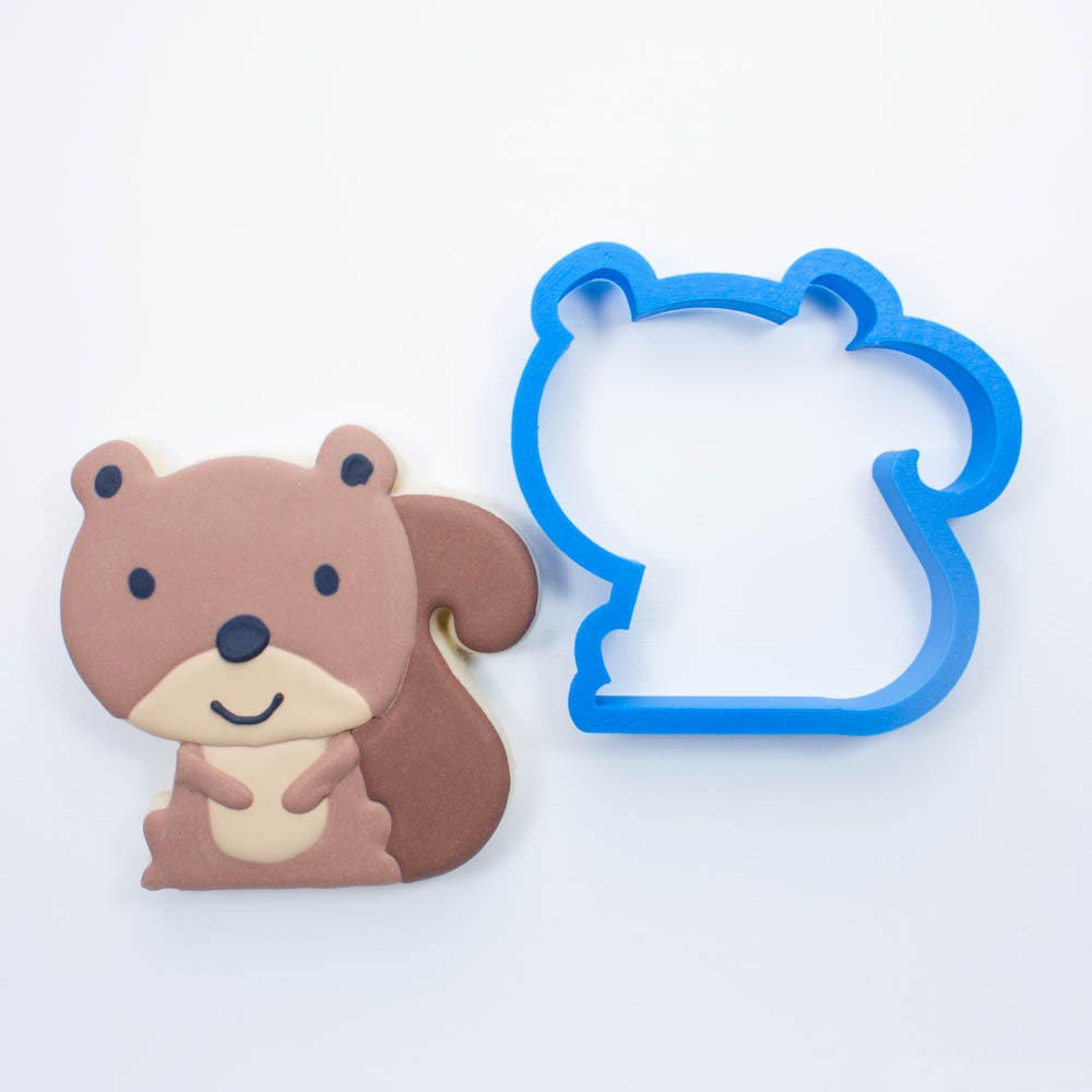 Woodland Squirrel Cookie Cutter Animal Cookie Cutter Etsy