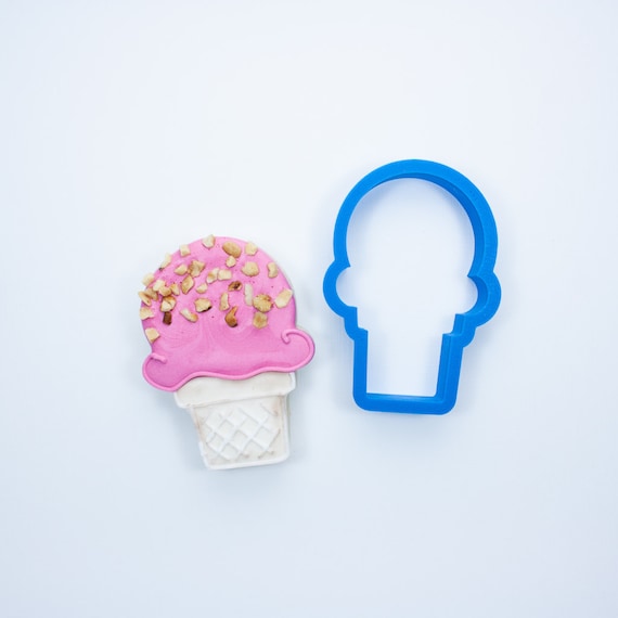 Ice Cream Cone Cookie Cutter Summer Party Celebration Etsy