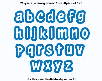 Letter Cookie Cutter, Alphabet Cookie Cutter, Lower Case Letter Cookie Cutters, Letter Cookie Cutter Set, Alphabet Cutter Set