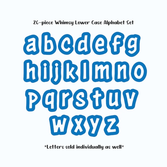 Letter Cookie Cutter, Alphabet Cookie Cutter, Lower Case Letter Cookie Cutters, Letter Cookie Cutter Set, Alphabet Cutter Set Il_570xn