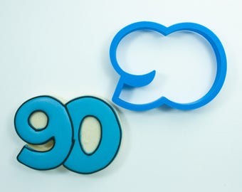 Number 90 Cookie Cutter Number 90 Cookie Cutter