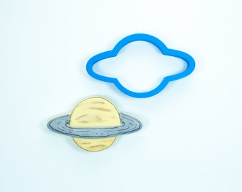 Saturn Cookie Cutter | Planet, Solar System, Outer Space, Baking, Frosted, Icing, Fondant, Polymer Clay, Jewelry, Pottery, Ceramics