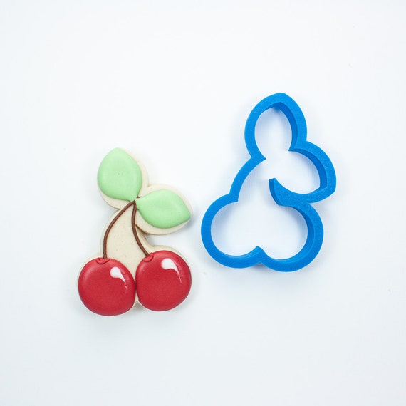 Cherries Cookie Cutter | Cherry Cookie Cutter, Fruit Cookie Cutters, Mini Cutters, Frosted Cookie Cutters, Fondant Cutter, Clay Cutter Il_570xn