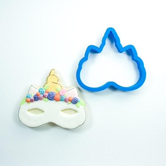 Unicorn Mask Cookie Cutter Birthday Cookie Cutter Cake Cookie