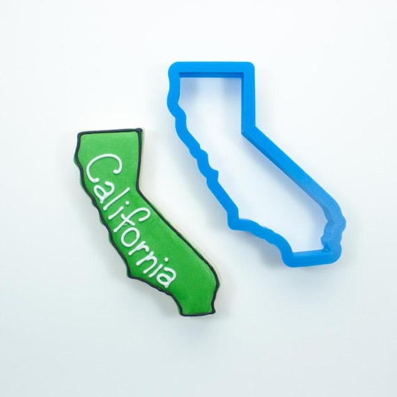 California Cookie Cutter | State Cookie Cutters | State Shaped Cookie Cutters | USA Cookie Cutters | 3D Cookie Cutters Il_570xn