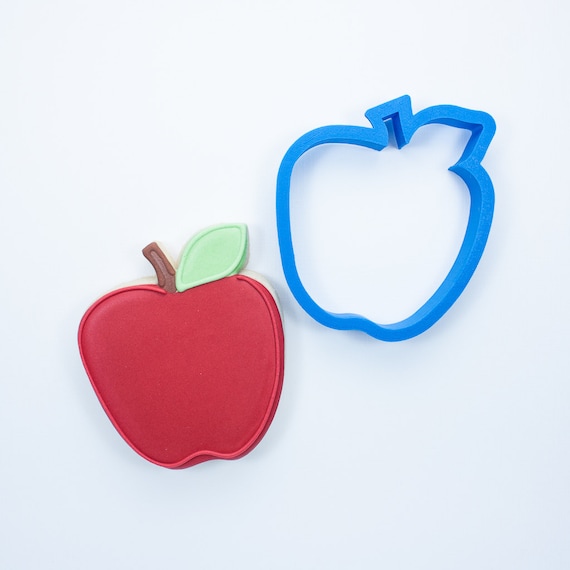 Apple Cookie Cutter | Fruit, Summer, Teacher, School, Mini, Craft, Fondant, Polymer Clay, Jewelry, Pottery, FrostedCo Il_570xn
