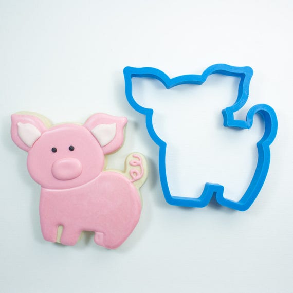 Chubby Pig Cookie Cutter Pig Cookie Cutters Farm Animal Cookie