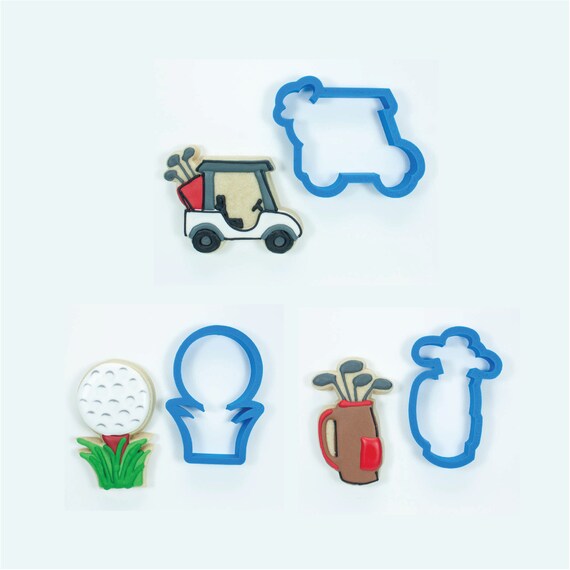 Golf Cookie Cutters Golf Cookie Cutter Set Golf Cart, Golf Clubs