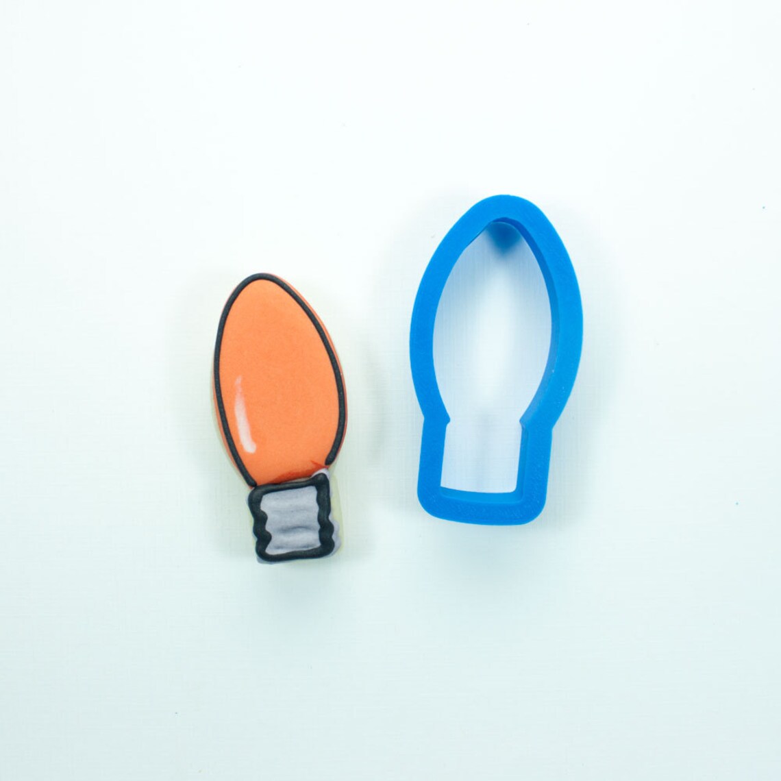 Christmas Light Bulb Cookie Cutter Christmas Cookie Cutter Etsy