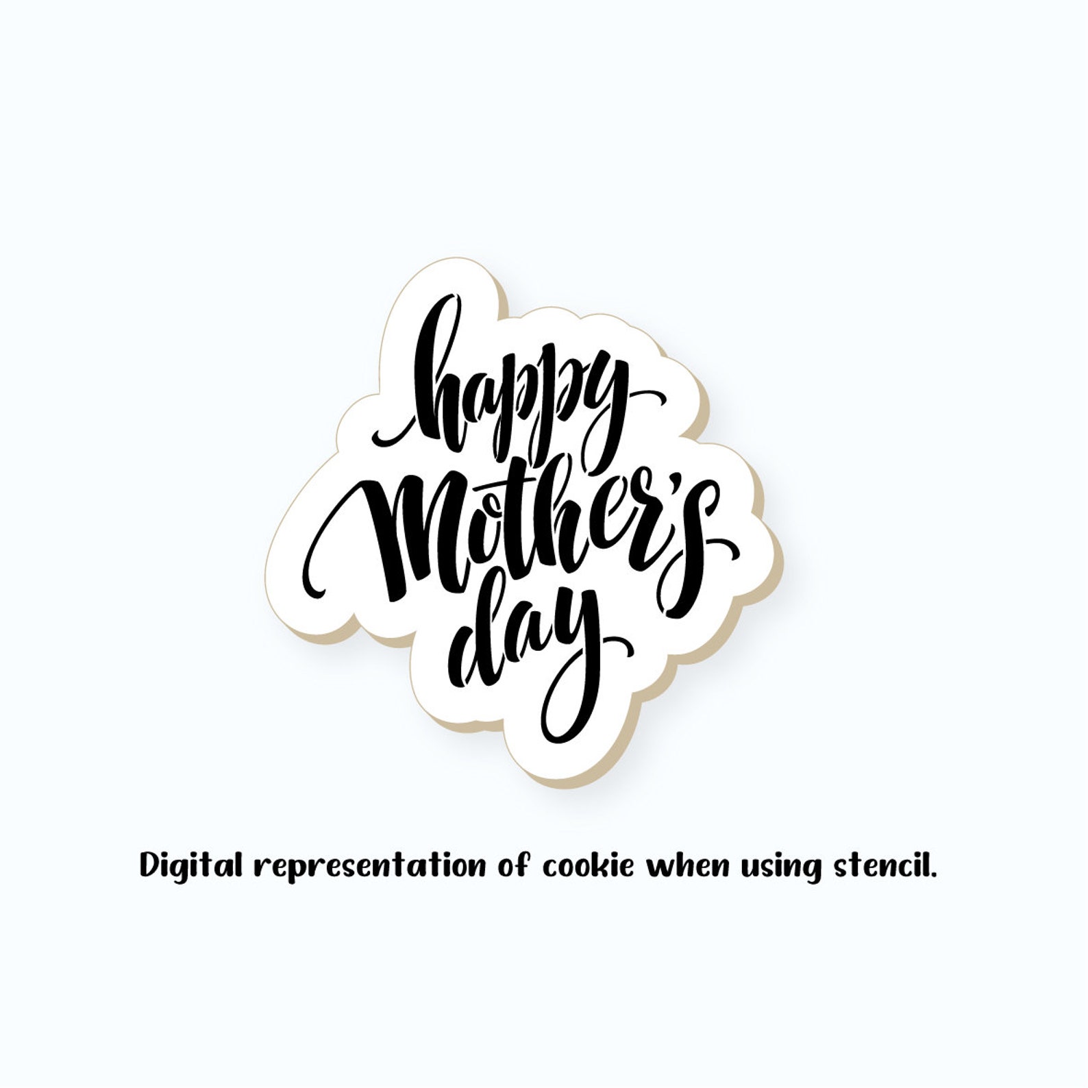Mother's Day Stencil Happy Mother's Day Stencil - Etsy