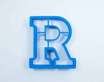 Block Letter R Cookie Cutter | Alphabet Cookie Cutters | Letter Cookie Cutters | ABC Cookie Cutters | Letter R Cookie Cutter