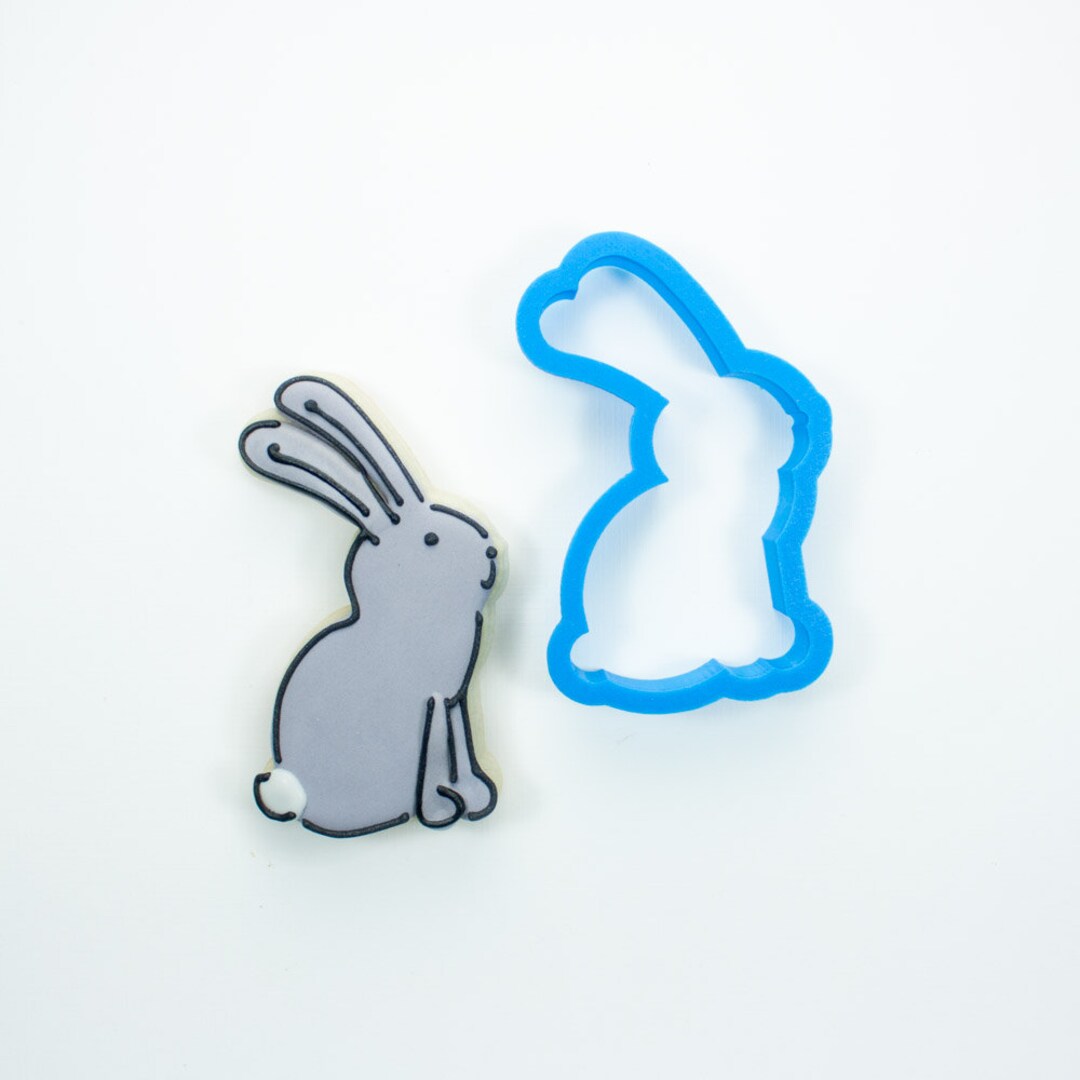 Woodland Rabbit Cookie Cutter Easter Bunny Cookie Cutter Etsy